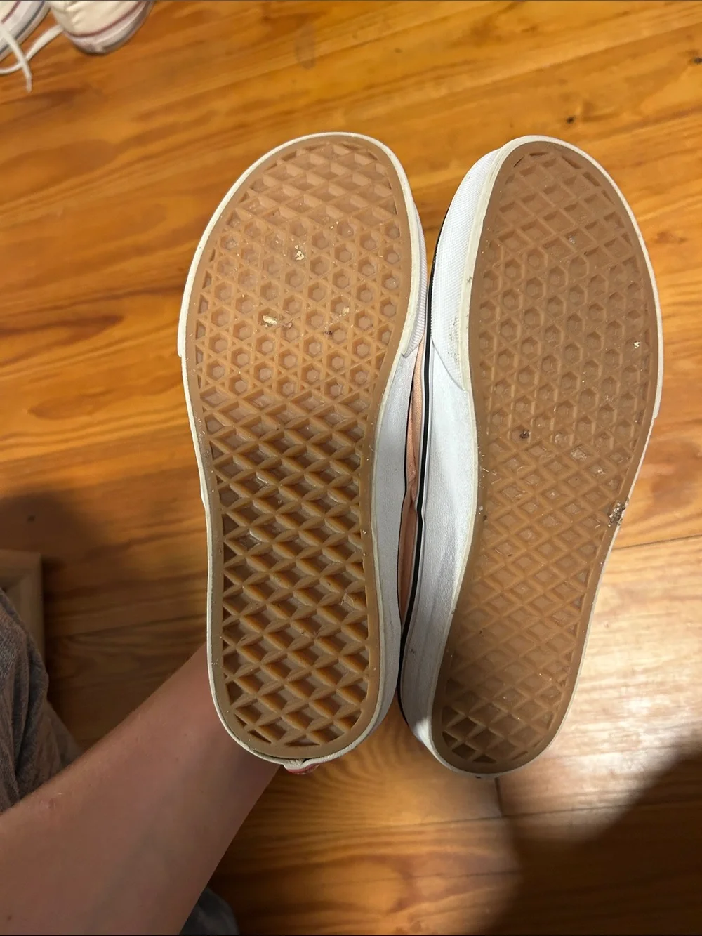 Vans Peach Canvas Low-Top Sneakers